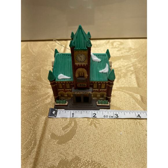 Vtg Department 56 Ornament Christmas in the City Series “City Hall” Retired 1991 - Picture 11 of 11